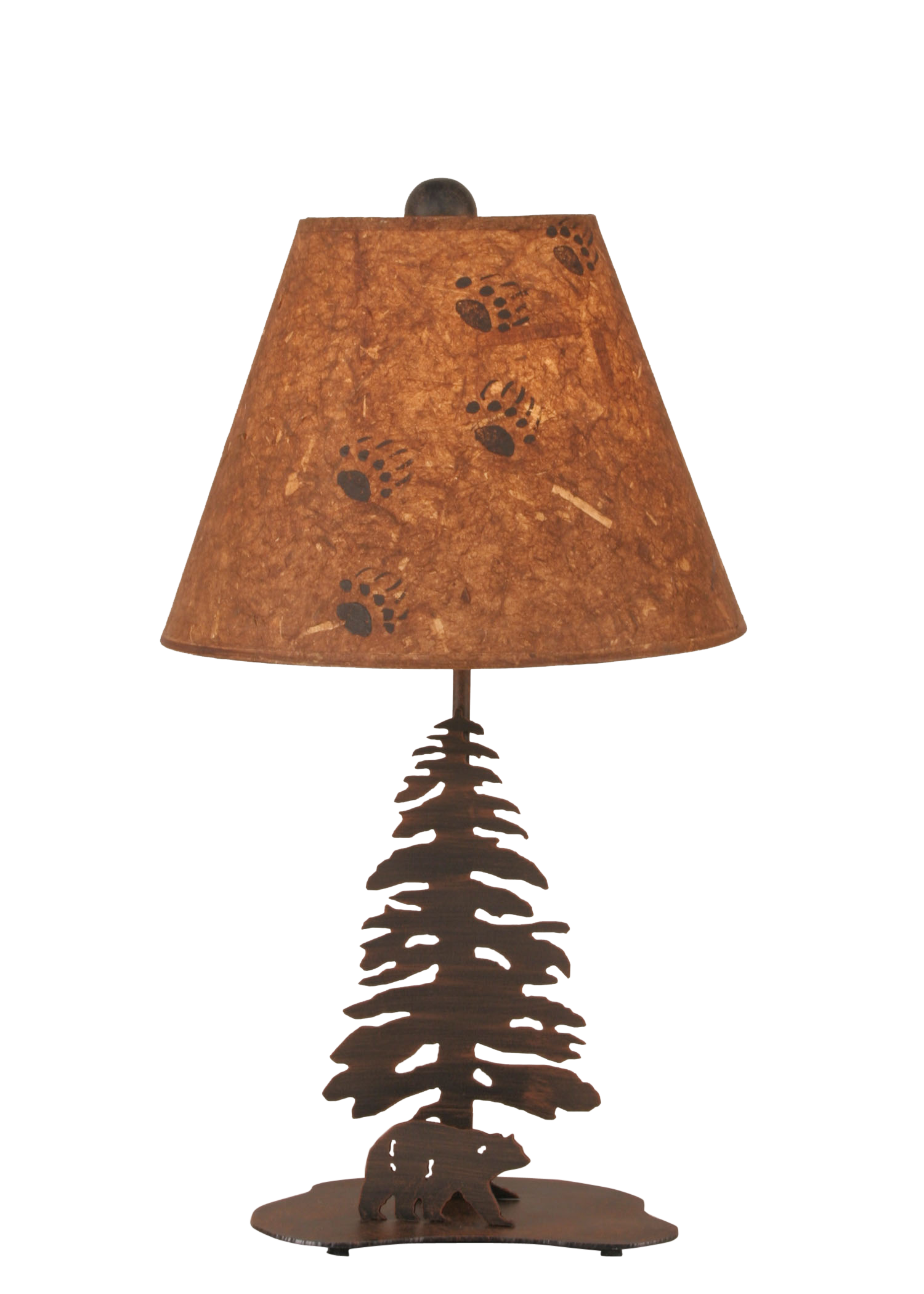 Coast Lamp Manufacturing Rustic Living 22"H Burnt Sienna Tree And Bear Accent Lamp