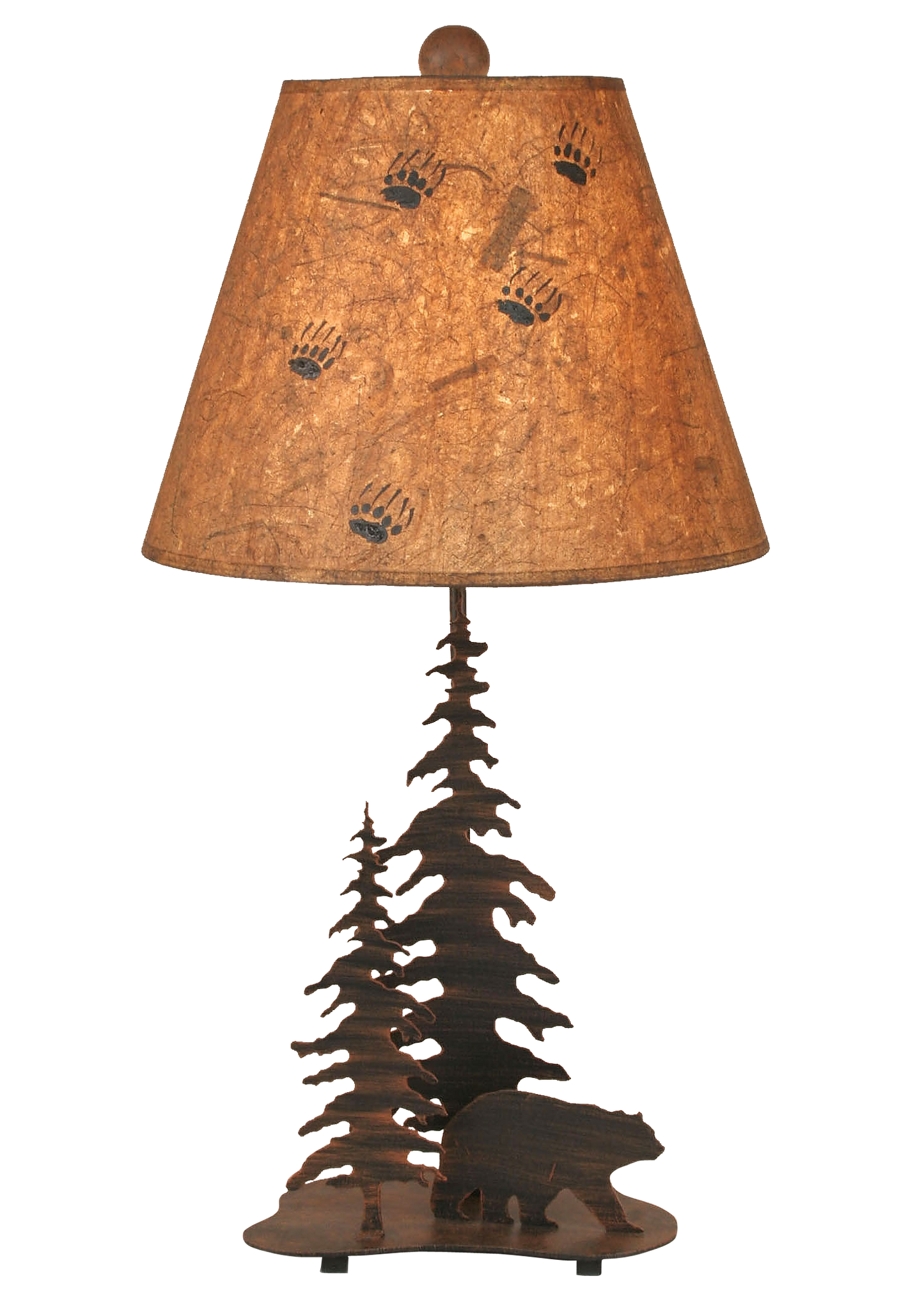 Coast Lamp Manufacturing Rustic Living 26"H Burnt Sienna 2 Tree And Bear Accent Lamp