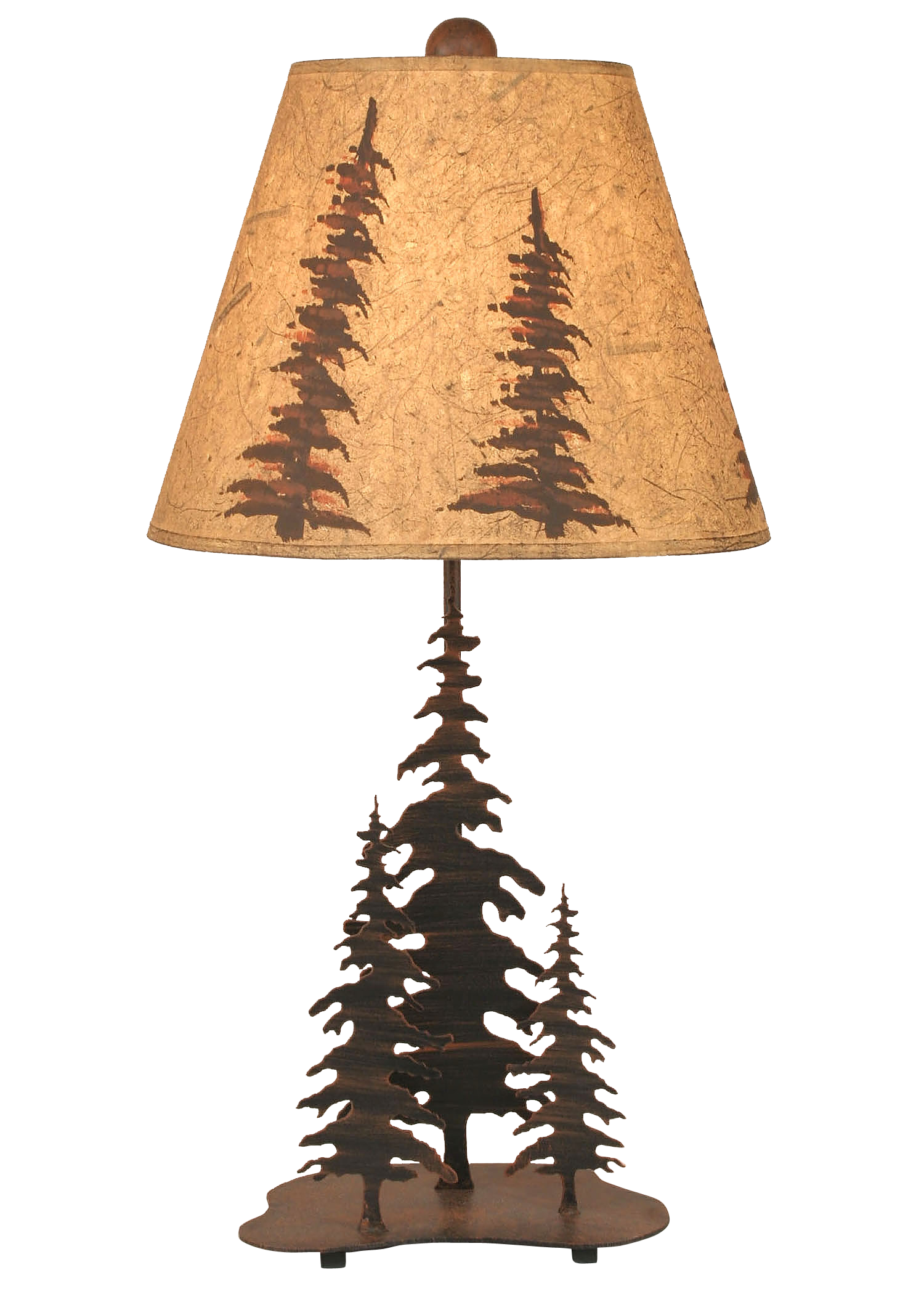 Coast Lamp Manufacturing Rustic Living 26"H Burnt Sienna 3 Trees Accent Lamp