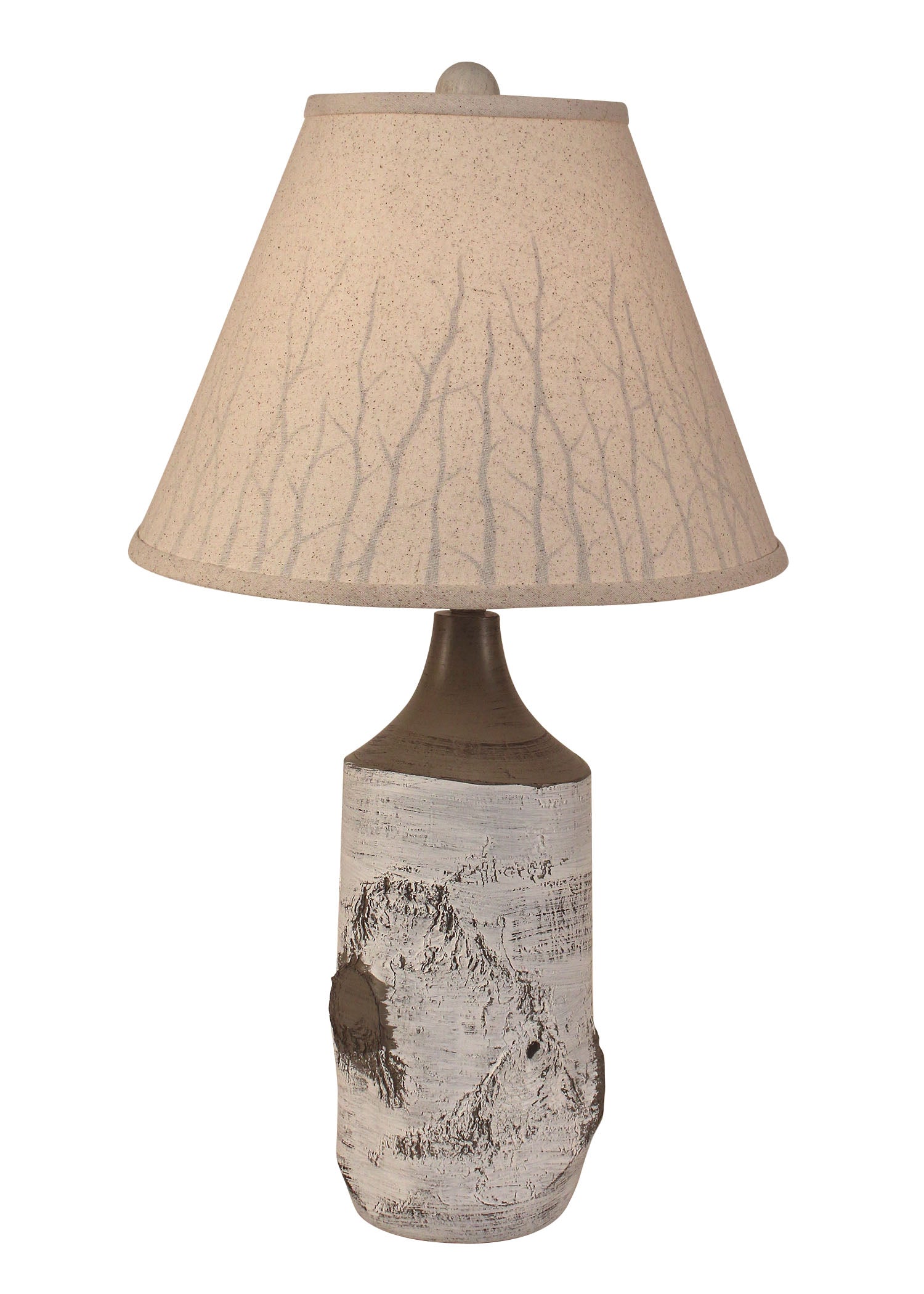 Coast Lamp Manufacturing Rustic Living 27"H Birch Table Lamp With Branch Silhouette Shade