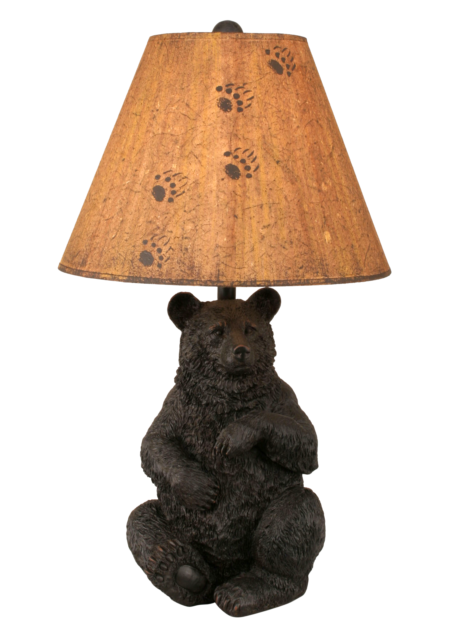 Coast Lamp Manufacturing Rustic Living 28"H Distressed Black Sitting Bear Table Lamp