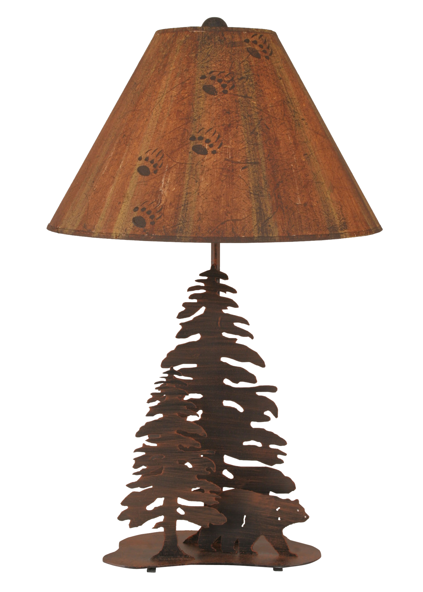 Coast Lamp Manufacturing Rustic Living 29"H Burnt Sienna 2 Tree And Bear Table Lamp