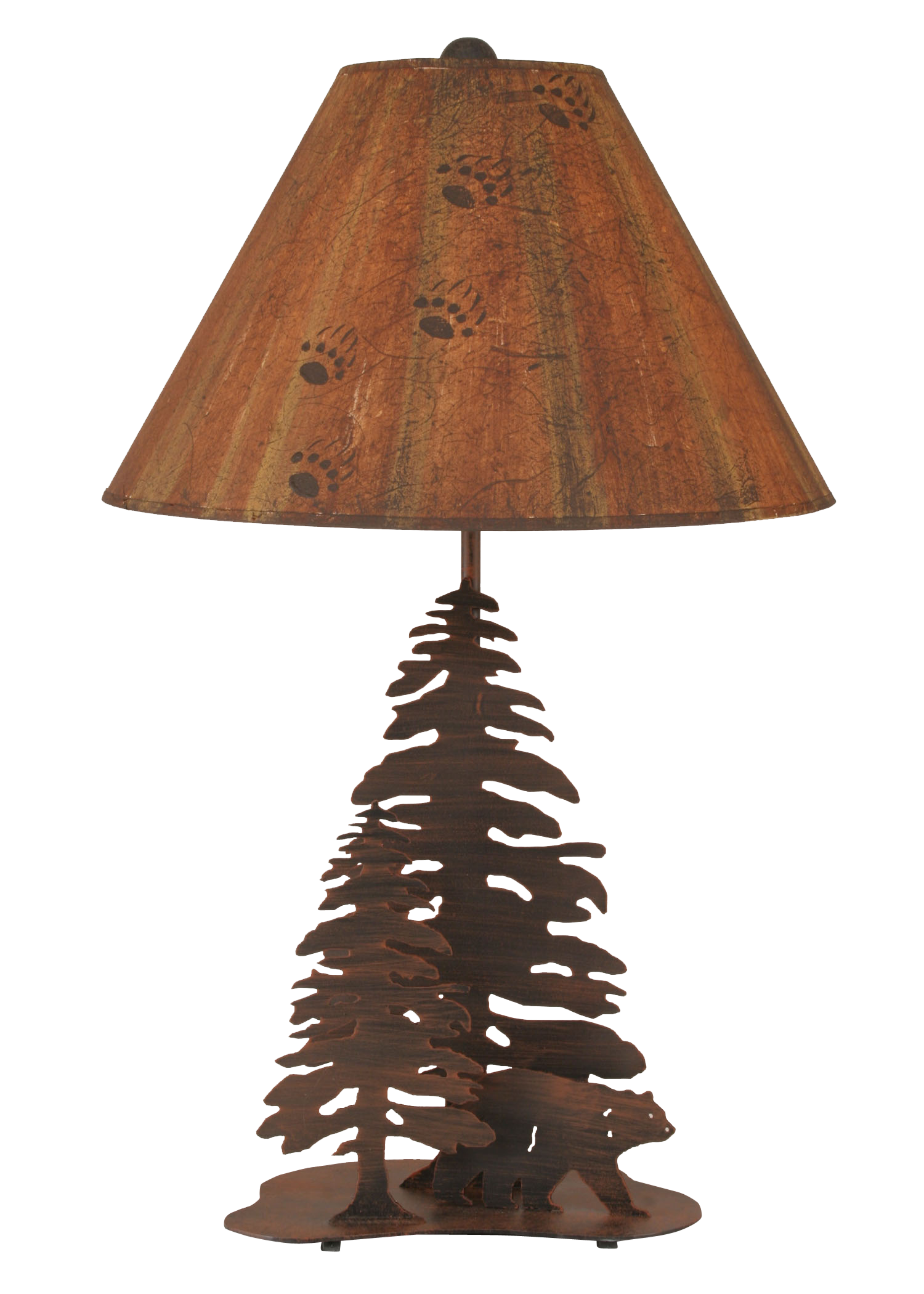 Coast Lamp Manufacturing Rustic Living 29"H Burnt Sienna 2 Tree And Bear Table Lamp