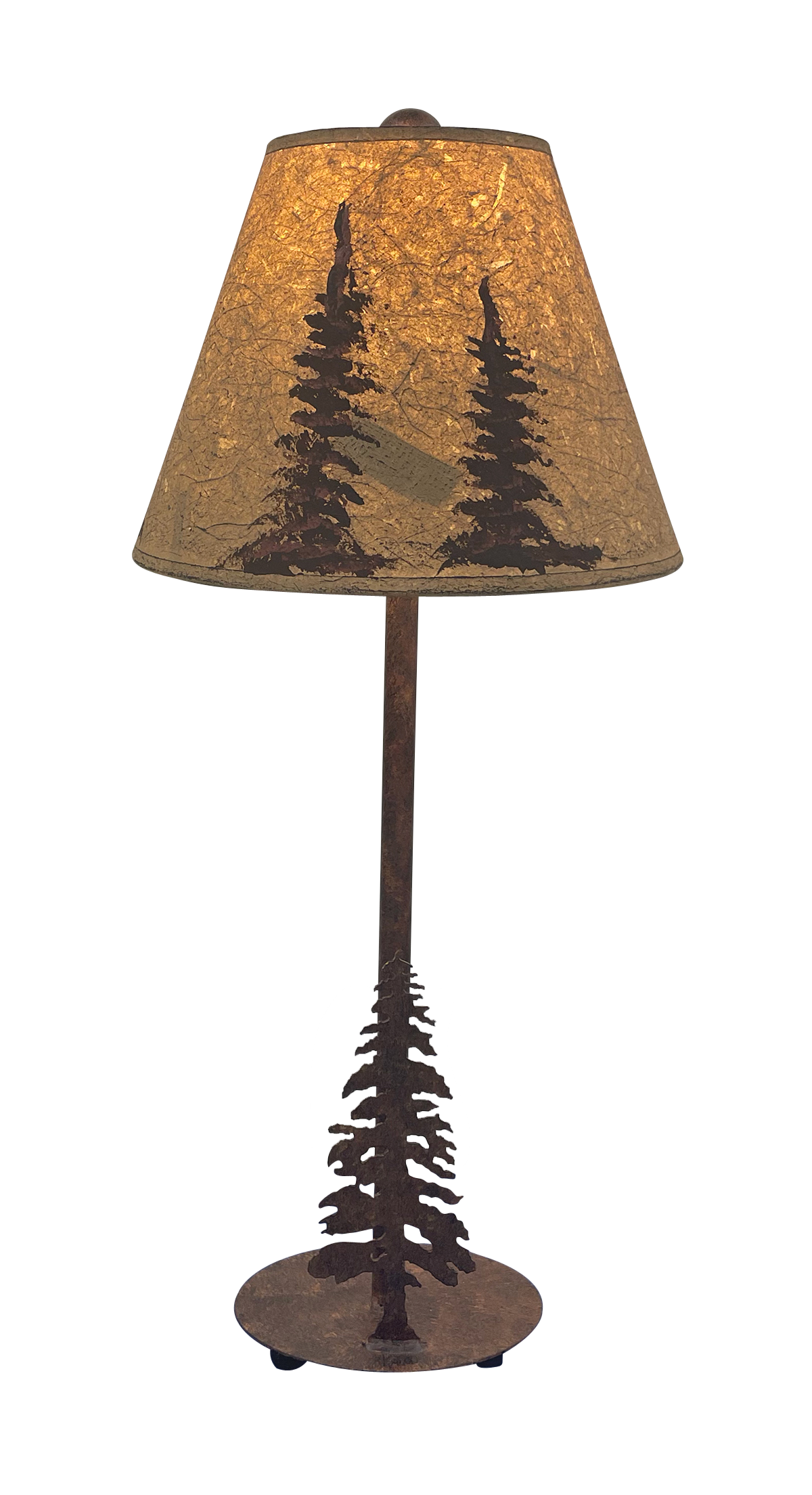 Coast Lamp Manufacturing Rustic Living 29"H Charred Pounced Tree Buffet Lamp