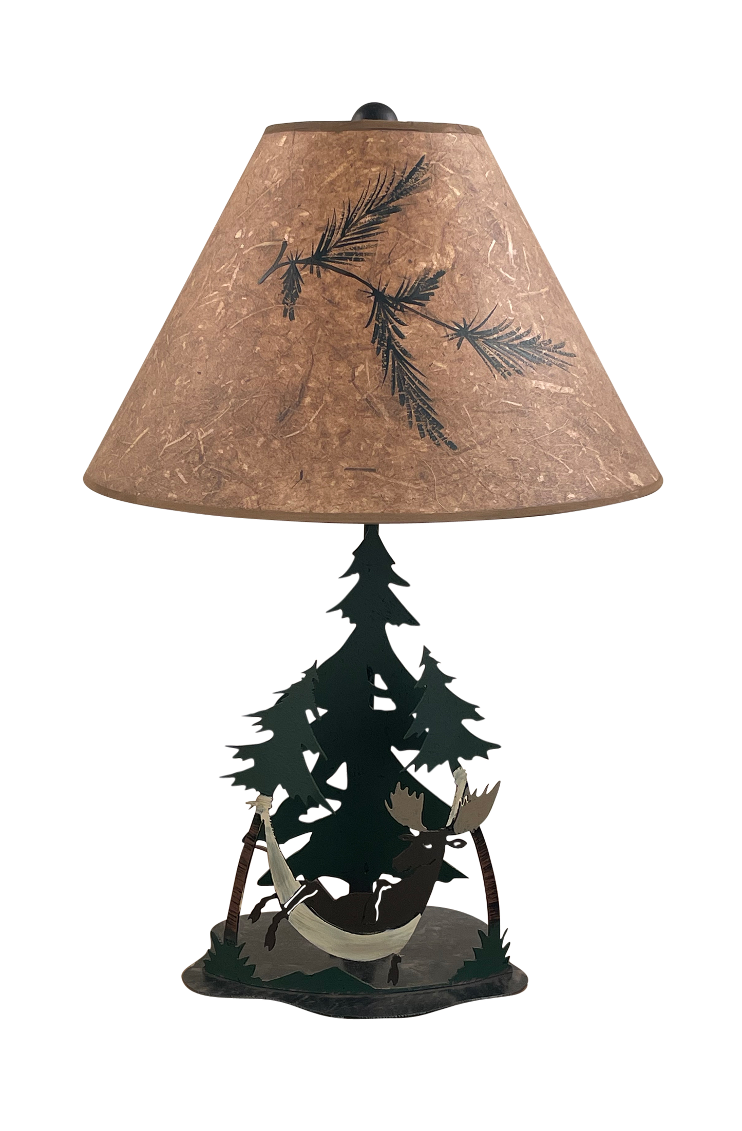 Coast Lamp Manufacturing Rustic Living 29"H Outland Moose In Hammock Table Lamp