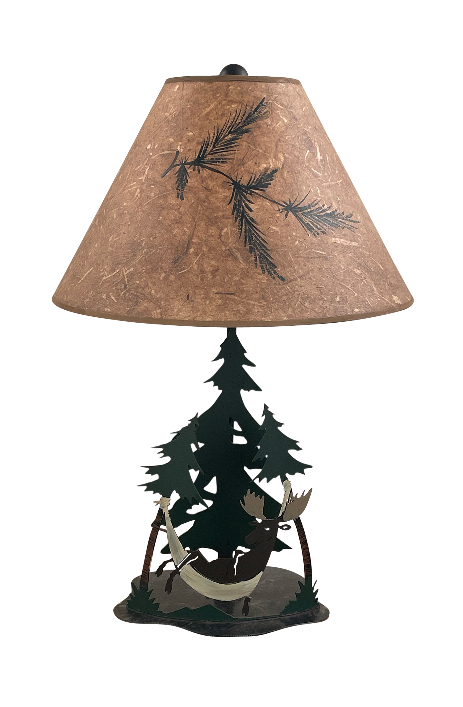 Coast Lamp Manufacturing Rustic Living 29"H Outland Moose In Hammock Table Lamp