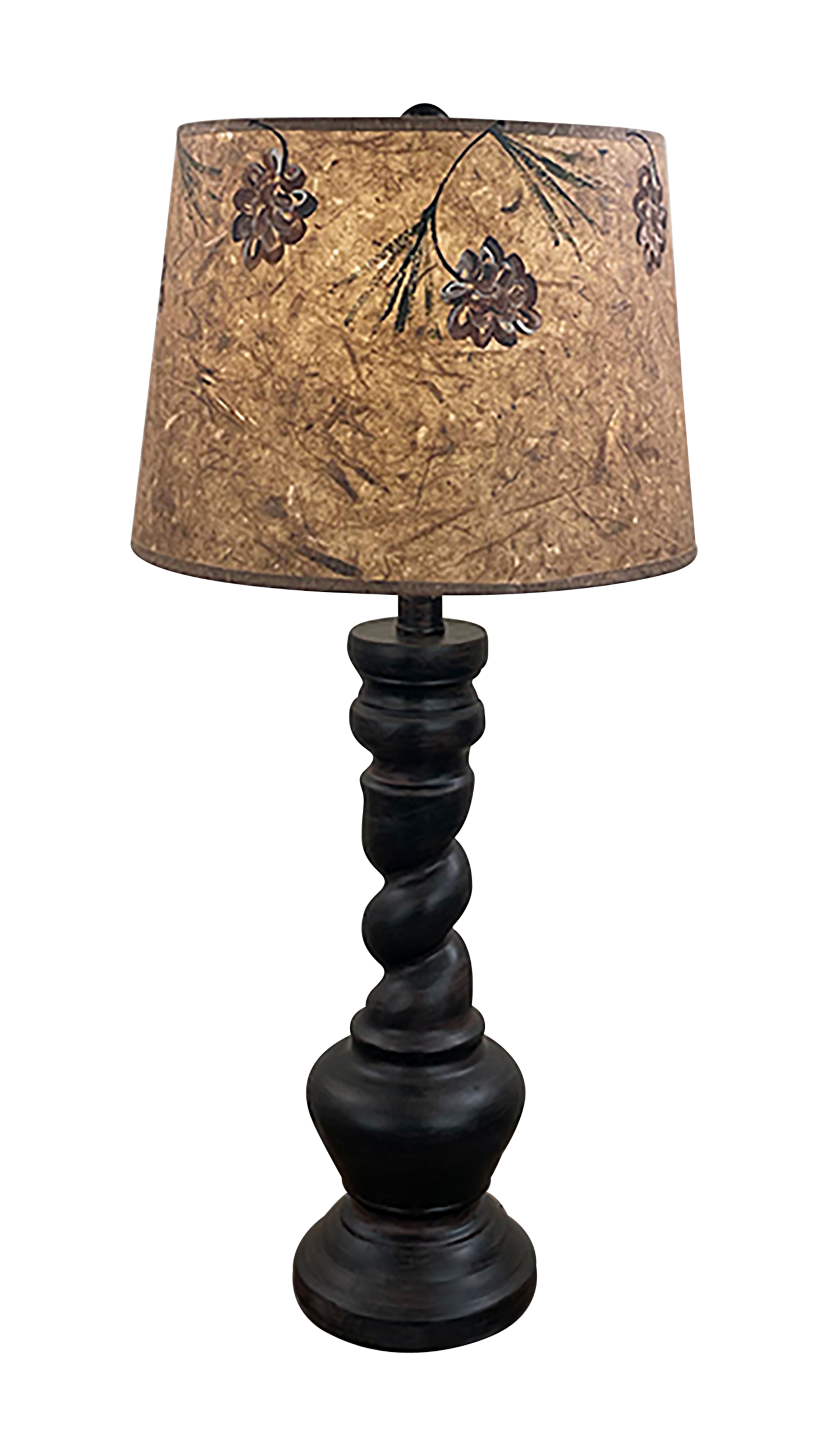 Coast Lamp Manufacturing Rustic Living 31"H Burnt Sienna "B" Pot Table Lamp With A Twist