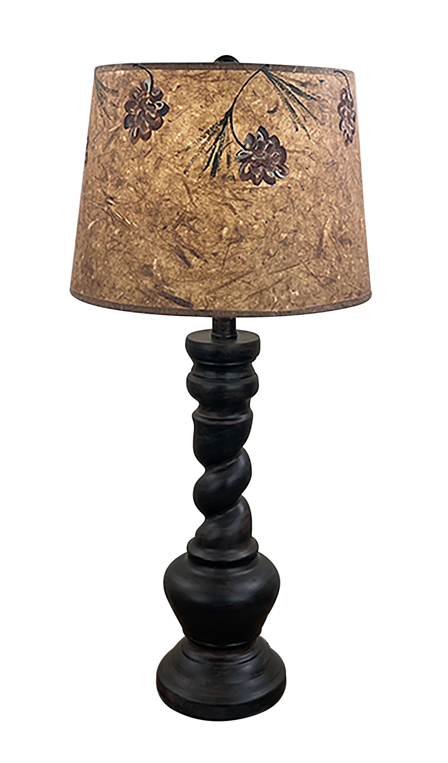 Coast Lamp Manufacturing Rustic Living 31"H Burnt Sienna "B" Pot Table Lamp With A Twist