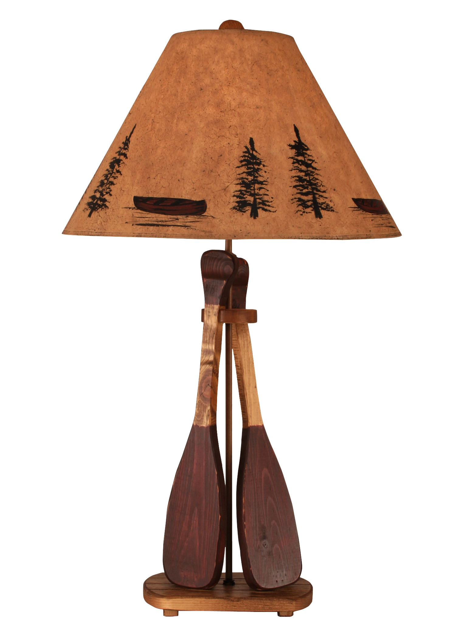 Coast Lamp Manufacturing Rustic Living 31"H Stain Red 2 Paddle Table Lamp