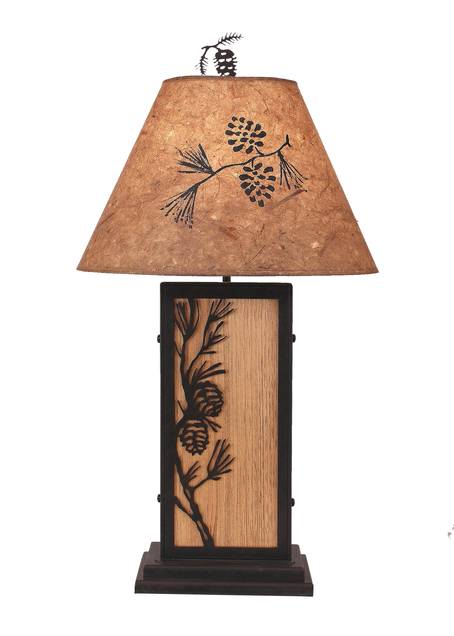 Coast Lamp Manufacturing Rustic Living 32"H Pine Branch Iron Wood Table Lamp