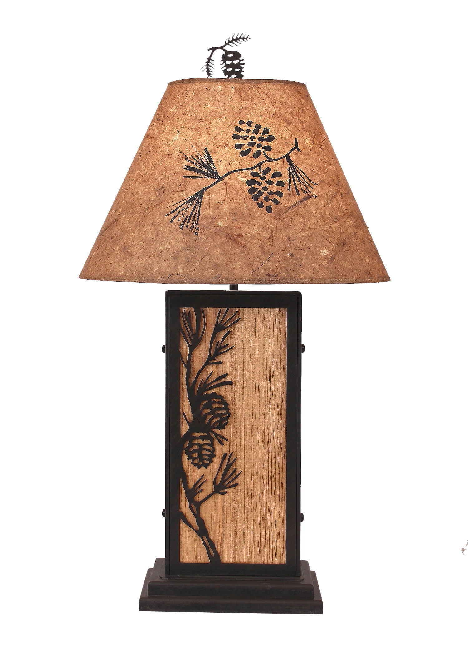 Coast Lamp Manufacturing Rustic Living 32"H Pine Branch Iron Wood Table Lamp