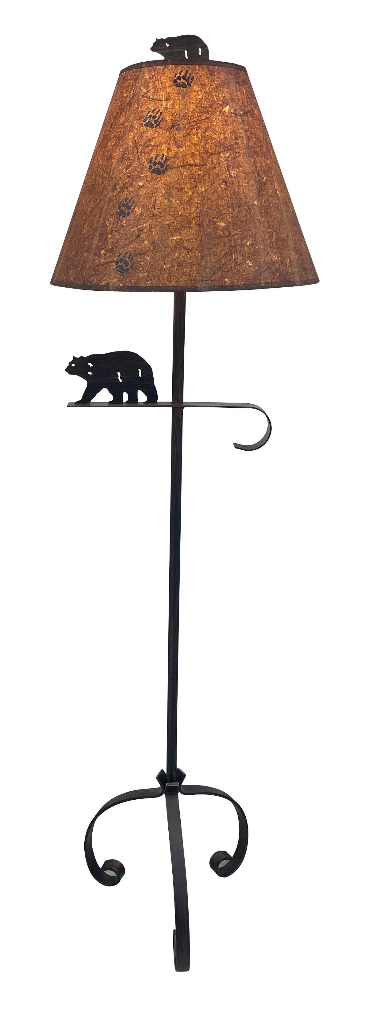 Coast Lamp Manufacturing Rustic Living 63"H Burnt Sienna Elegant Iron Bear Floor Lamp