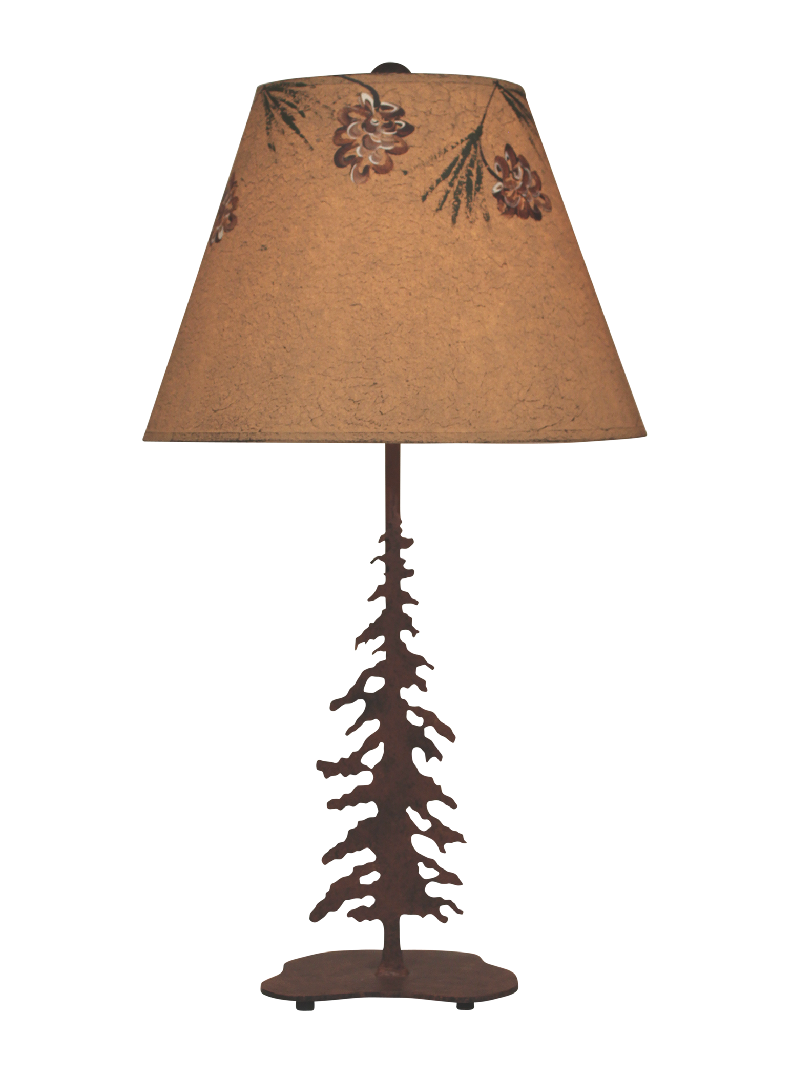Coast Lamp Manufacturing Rustic Living Charred Pounced Single Feather Tree Table Lamp