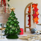 Costway 11.5' Pre-Lit Ceramic Hollow Christmas Tree with LED Lights