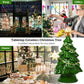 Costway 11.5' Pre-Lit Ceramic Hollow Christmas Tree with LED Lights