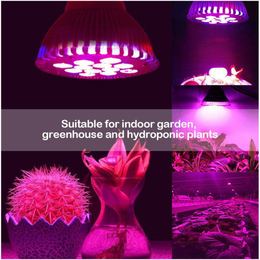Costway 12 LED Hydroponic Plant Garden Red Blue Light Lamp Bulb
