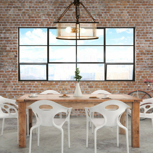 Costway 16" 3-Light Flush Mount Ceiling Light