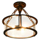 Costway 16" 3-Light Flush Mount Ceiling Light