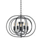 Costway 16" Folding Rotatable Chandelier 5 Lights Metal Ceiling Lamp