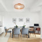 Costway 16" Folding Rotatable Chandelier 5 Lights Metal Ceiling Lamp