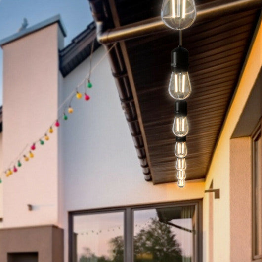 Costway 19.5' LED Outdoor Waterproof Globe String Lights Bulbs