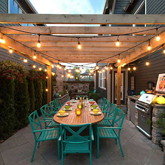 Costway 19.5' LED Outdoor Waterproof Globe String Lights Bulbs
