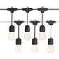 Costway 2 Pieces 48' LED Outdoor Waterproof Commercial String Lights Bulbs