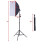 Costway 2 x 85 Watt Continuous Bulb Light Softbox Photography Lighting Kit