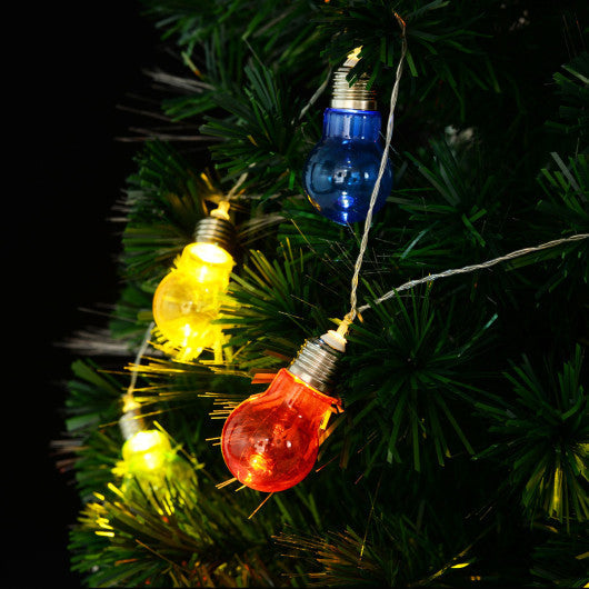 Costway 20' 30 LED Clear Christmas LED String Ball Lights Christmas Wedding Party Decor Lamp