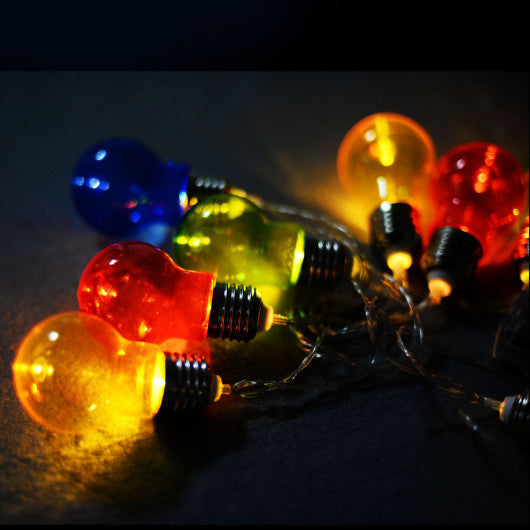 Costway 20' 30 LED Clear Christmas LED String Ball Lights Christmas Wedding Party Decor Lamp