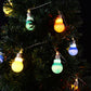 Costway 20 ft. 30 LED Dark Color String Ball Lights Christmas Wedding Party Garden Decor Lamp