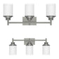 Costway 22" 3-Light LED Vanity Fixture Brushed Nickel Wall Sconces