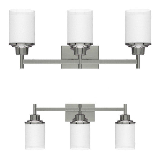 Costway 22" 3-Light LED Vanity Fixture Brushed Nickel Wall Sconces