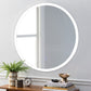 Costway 24" LED Illuminated Light Wall Mount Bathroom Round Mirror