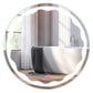 Costway 24" Round Wall Mirror with 3-Color LED Lights and Smart Touch Button