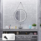 Costway 24" Round Wall-mounted Mirror with 3 Color LED Lights and Anti-Fog Function