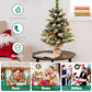 Costway 25" Artificial Snowy Christmas Tree with 50 LED Lights