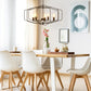 Costway 28" Folding Rotatable Chandelier with 5 Lights Metal Ceiling Lamp for Living Room