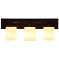 Costway 3-Light Glass Wall Sconce Lamp Shade Cover Fixture Light