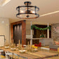 Costway 3-Light Living Room Retro Flush Mount Ceiling Light