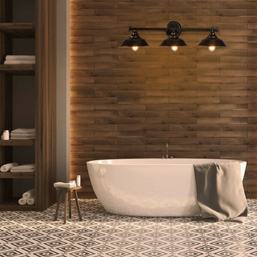 Costway 3-Light Modern Bathroom Wall Sconce Wall Lamp