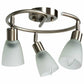 Costway 3-Light Rotatable Glass Shade Chandelier Ceiling Lamp