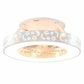 Costway 3-Light Semi Flush Mount Ceiling with Black Finish