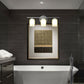 Costway 3-Light Wall Sconce light Fixture w/ Brushed Chrome Finish