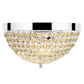 Costway 3 Lights Living Room Crystal Ceiling Light Fixture