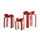Costway 3 Pieces Christmas Lighted Gift Boxes Decorations with 60 LED Lights for Indoor and Outdoor