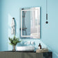 Costway 32" x 24" Bathroom Anti-Fog Wall Mirror with Colorful Light