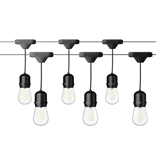 Costway 36' LED Outdoor Waterproof Commercial Globe String Lights Bulbs
