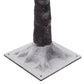 Costway 4' 48 LED Christmas Brown Birch Snow Tree LED Light Warm Decorative Festival Party