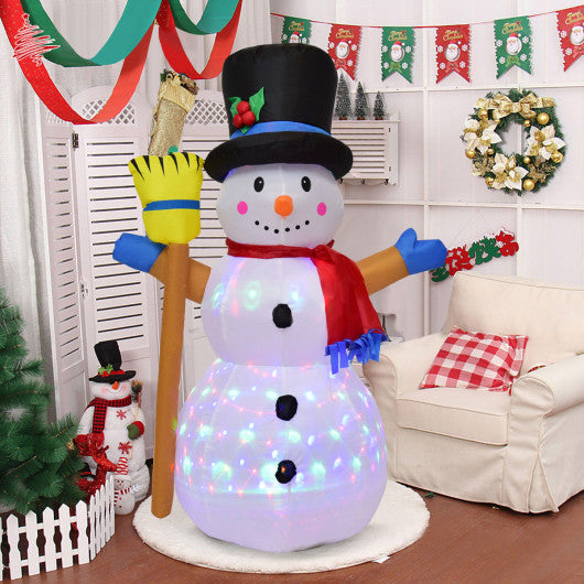 Costway 4" Indoor/Outdoor LED Inflatable Lighted Christmas Snowman